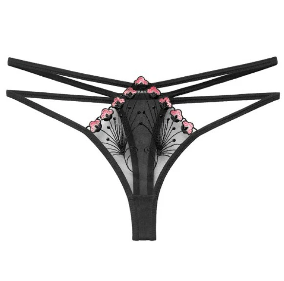 Mini Tanga transparent Dessous Spitze Slip sexy Panty Hotpants Reizwäsche XS S M - Bild 2 von 4