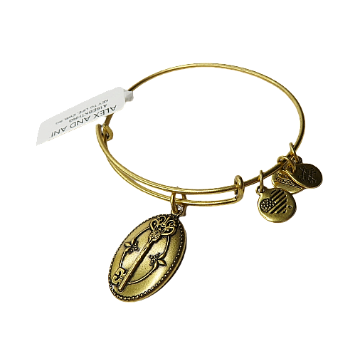 Stretch Bracelet Alex And Ani Lock And Key Mary Magdalene Charm