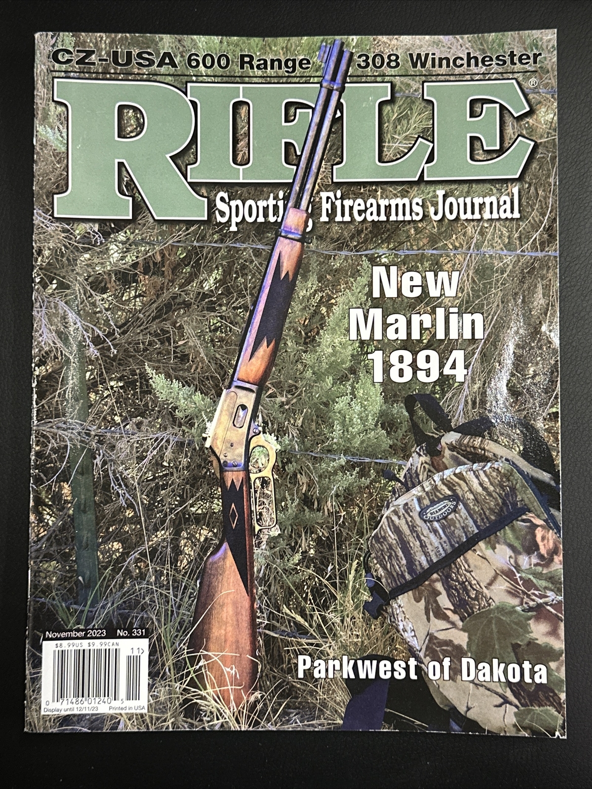 Rifle Sporting Firearm Journal Nov 2023 Issue Featuring New Marlin 1894-image