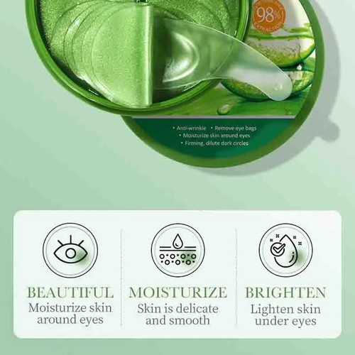 4 In 1 Aloe Vera 60Pcs Collagen Eye mask Skin care Moisturizing Products NEW - Picture 7 of 15