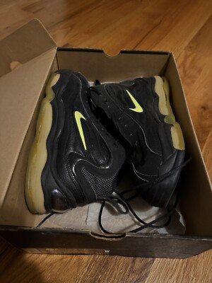 Size 9.5 - Nike Air Total Max Uptempo LE Black Volt (DAM BOX) See Pics RARE ?? Nike Air Total Max Uptempo LE Black Volt for Sale  main image 3