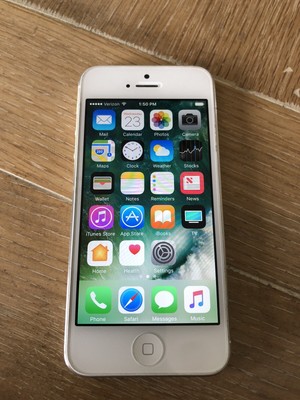 Desbloqueado En Fabrica Iphone 5 16gb Blanco Verizon A1429 Cdma Gsm Ebay