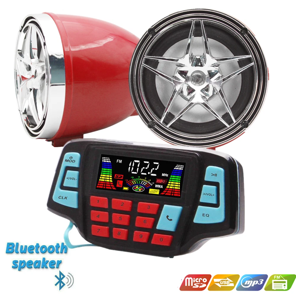 Motorcycle bluetooth store radio