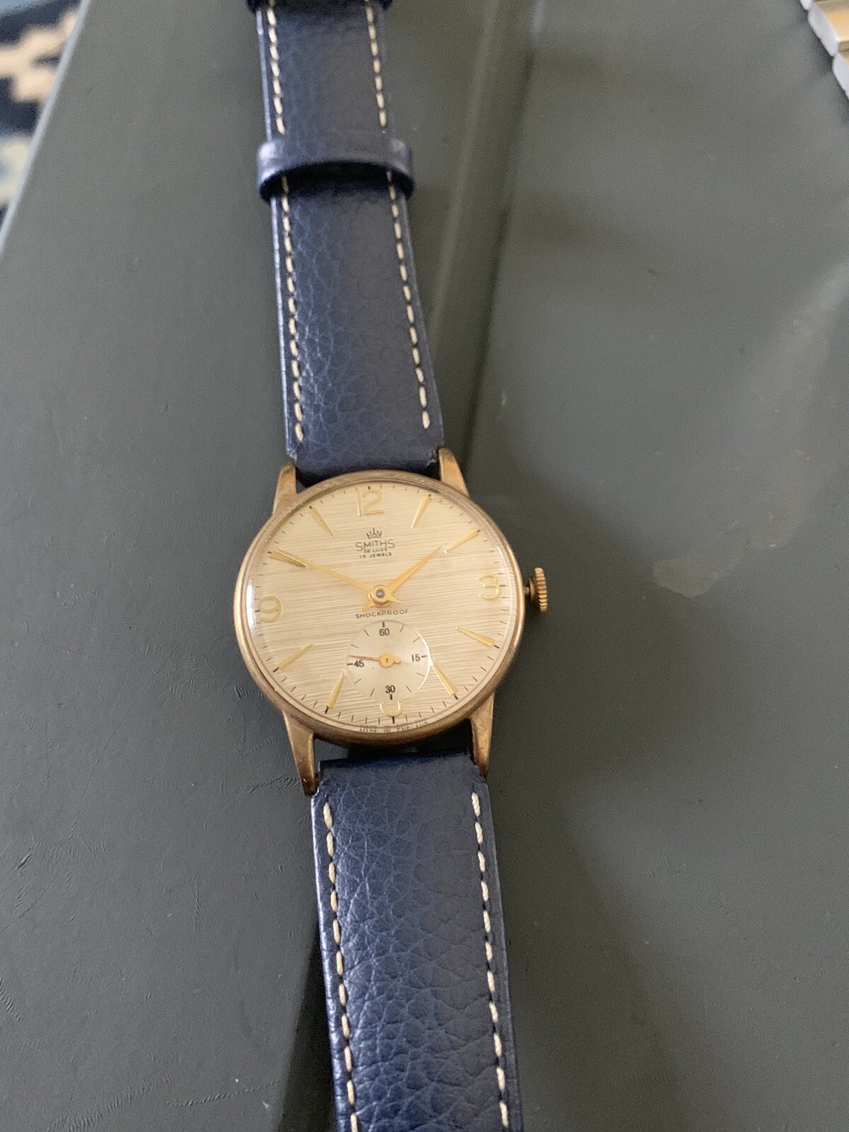 smiths watch mens 9ct gold line dial eBay