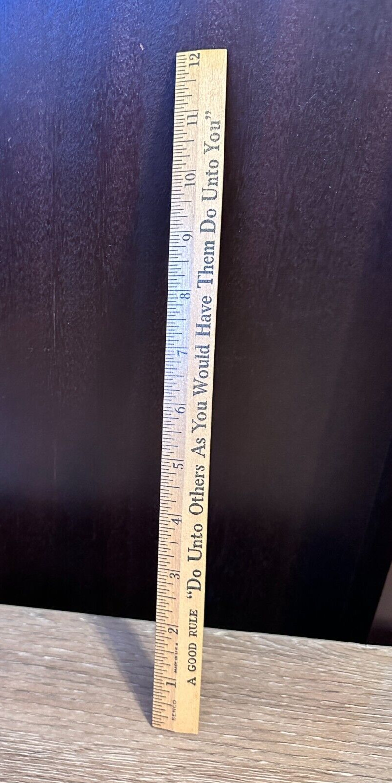 Vintage Coca Cola bottling Company A good rule do unto others YOU wood ruler (A)