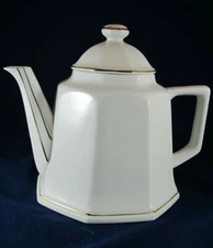Original Monaco Toscany Collection Teapot- Ivory / Gold Trim- Made in Japan 