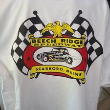 Vintage GASSER/DRAG/NASCAR/SPRINT/MIDGET RACE T-shirt BEECH RIDGE SPEEDWAY