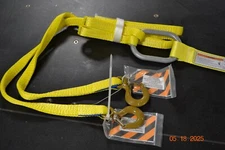 Two Leg Nylon Web Spreader w 1/2" Alloy Link x 6 ft  Spreader Crane 1 ton Hooks