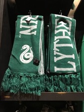 Universal Studios Wizarding World Harry Potter Slytherin Reversible Scarf New
