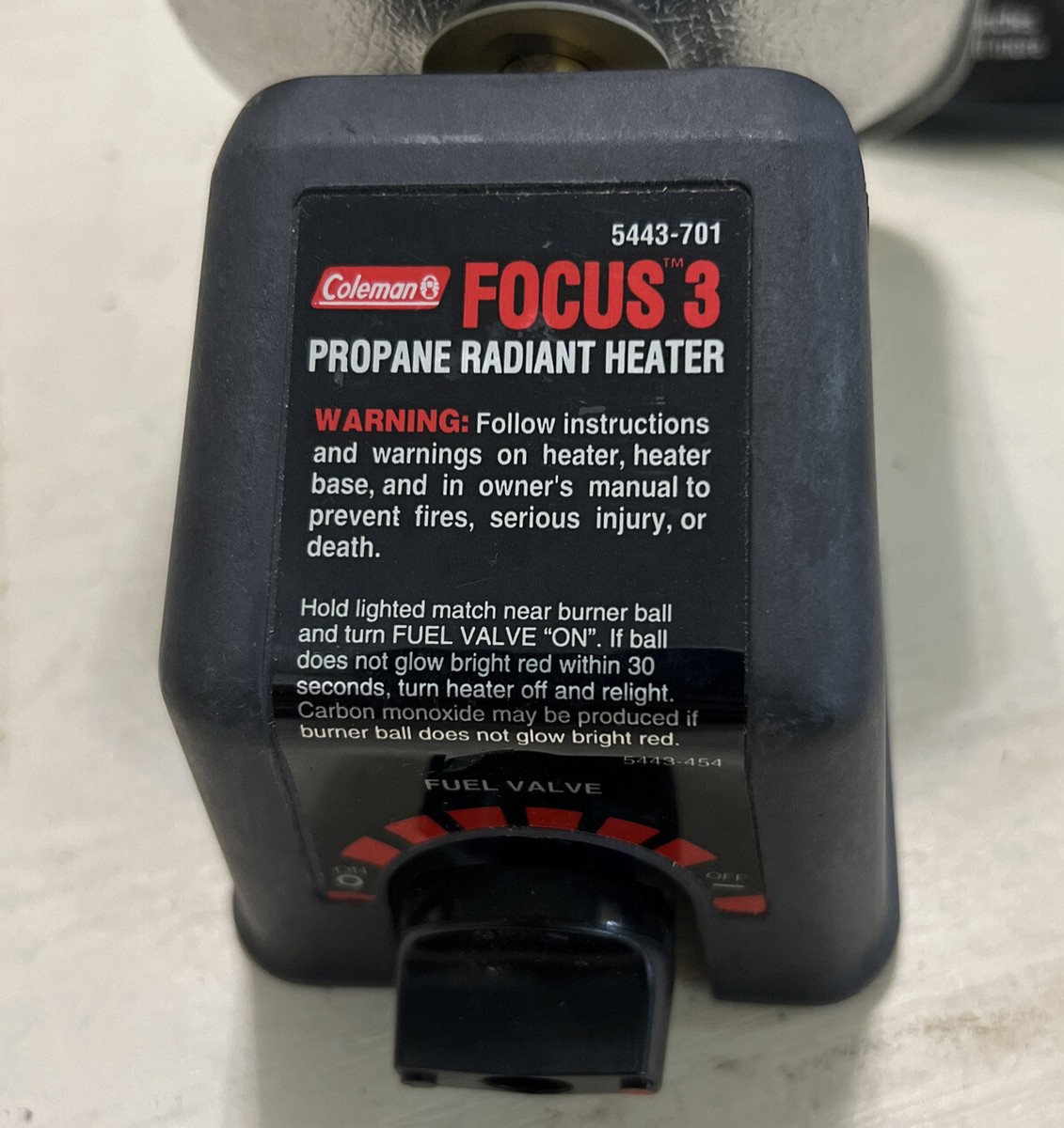 Vintage COLEMAN FOCUS 3 PROPANE HEATER - | eBay