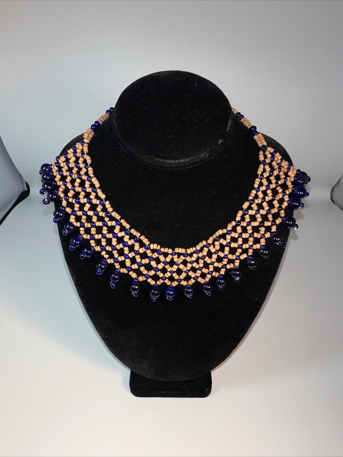 Beaded Statement Necklace. Hand Crafted. - image 1