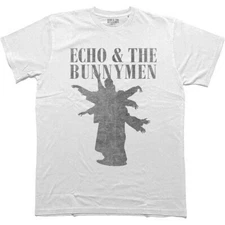 Echo & The Bunnymen Silhouettes T-Shirt White New