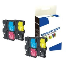 2 Sets fits Brother LC61 LC-61 DCP-165C 385CW MFC-250C INK CARTRIDGE