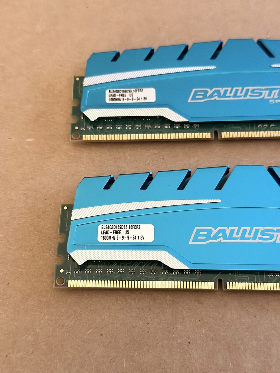 Crucial Ballistix Sport Ddr3 1600mhz Overclock Ram Crucial