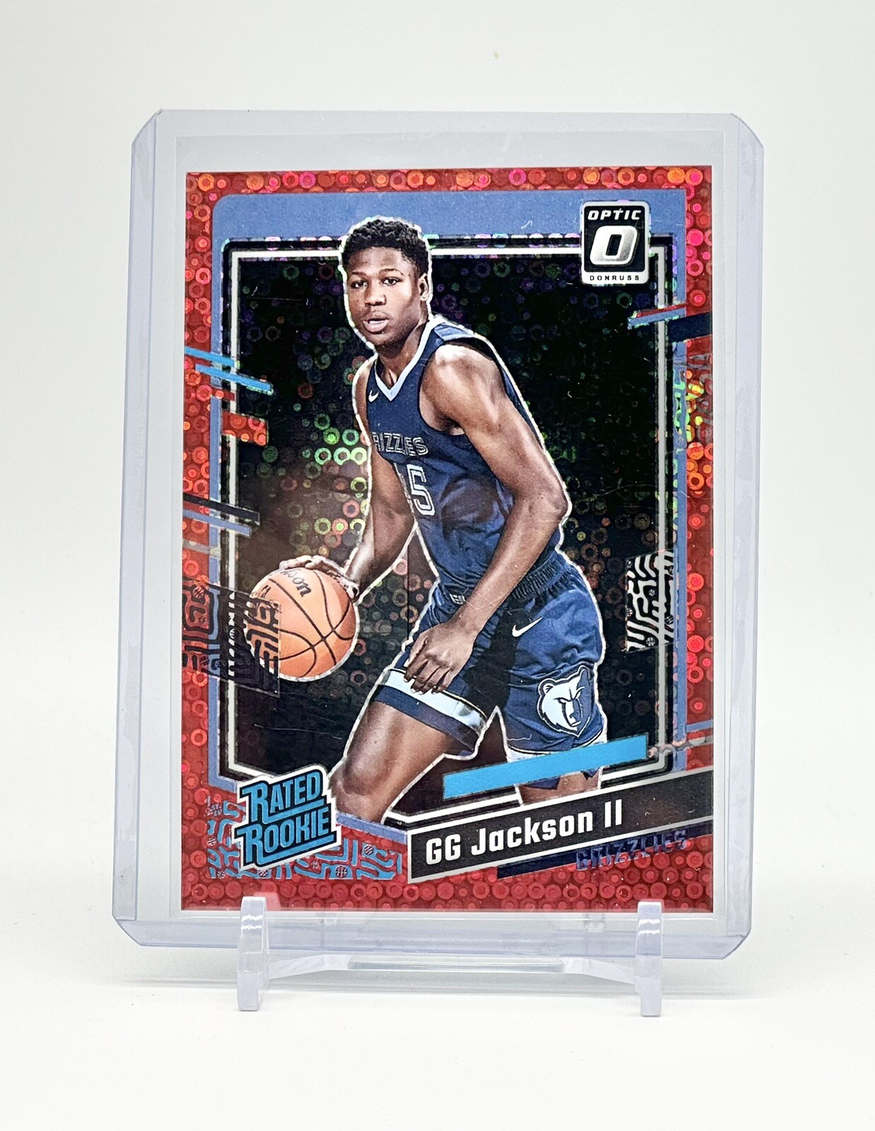 2023-24 Donruss Optic GG Jackson II Red Fast Break Prizm Rated Rookie /75