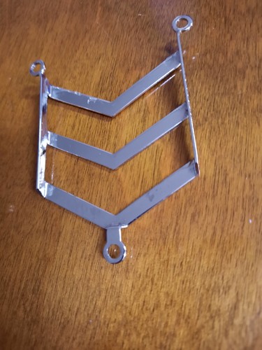 Chrome Chevron Grill 1947 - 1954 Harley Davidson Tombstone Tail Light - Picture 3 of 5