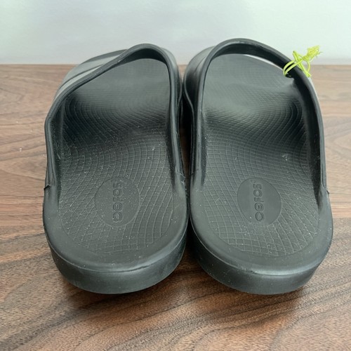 New! OOFOS OOAHH Sandal Slide Recovery Footware Shoes Matte Black - Picture 3 of 5