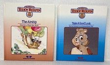Vintage Teddy Ruxpin Books 1985 Only Take A Good Look and The Airship Hard Cover