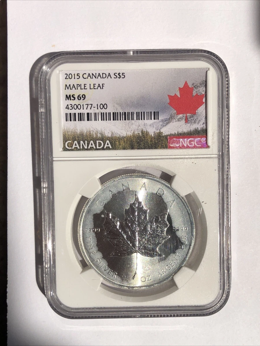 加拿大枫叶NGC 2015 银币| eBay