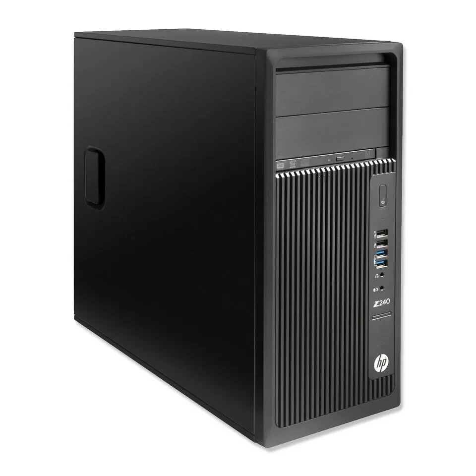 HP Z240 Workstation i7-6700 3.4GHz Fast 16GB RAM 512GB NVMe + 2TB HDD ...