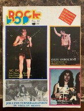 ROCK-POP MEXICAN MAGAZINE MARCH 1982 OZZY / IRON MAIDEN / AC DC / KISS / NUGENT