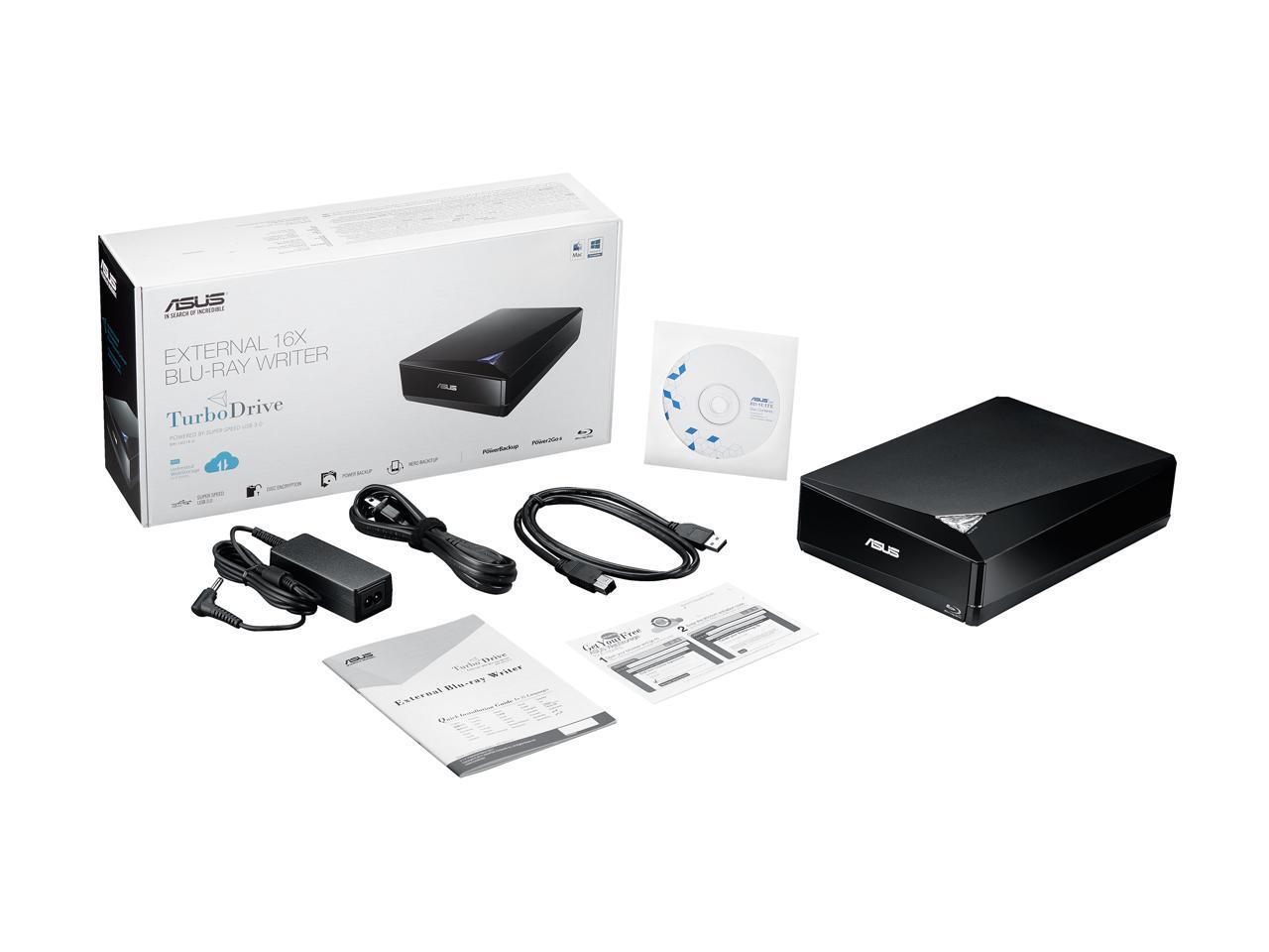 ASUS Powerful Bluray Drive with 16x Writing Speed and USB 3.0 for Both