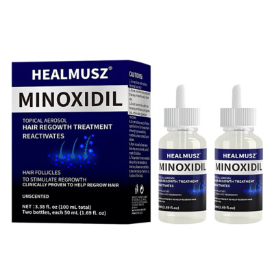 Neu MINOXIDIL 5% Hair Growth Haarwachstum FÜR MÄNNER, 2*50ML ,3 Monats-Vorrat