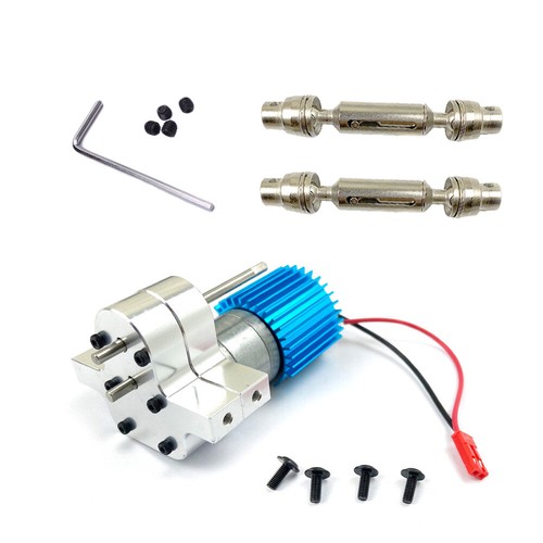 Speed Change Gear Box Metal Gearbox 370 Brush Motor for WPL MN MN-D90 RC Car | eBay