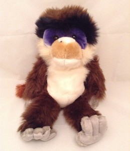 Animal Alley Blue Face Monkey Long Hair Stuffed Animal 2000 17