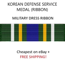 Korean Defense Service Medal (Ribbon) - OFFICIAL ISSUE