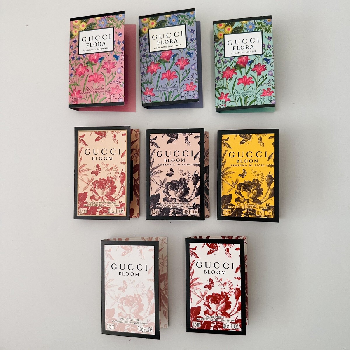 Gucci Perfume Collection For Women Sample Size (8pc) 🌸Flora
