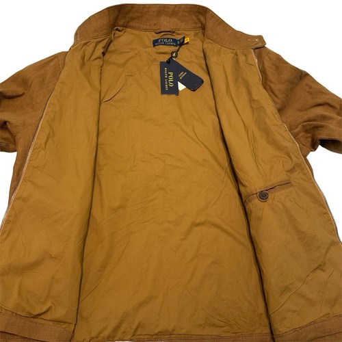 NEW Men’s Polo Ralph Lauren Linen Blend Herringbone Twill Jacket Xl Khaki $298 - Picture 7 of 10