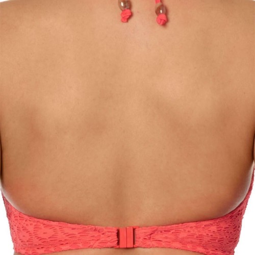 Top de Bikini Freya Spirit Coral Talla 30F Con Aros Halter Cuello Crochet 3903 Nuevo - Imagen 9 de 12