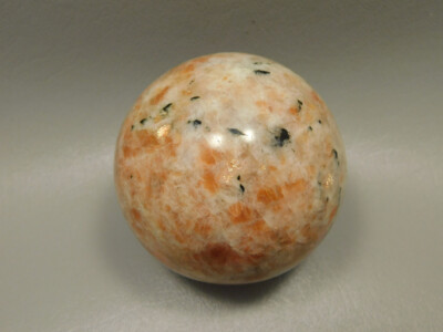 Sunstone Sphere Shaped 2.6 inch Chatoyant Stone Polished Rock #O1
