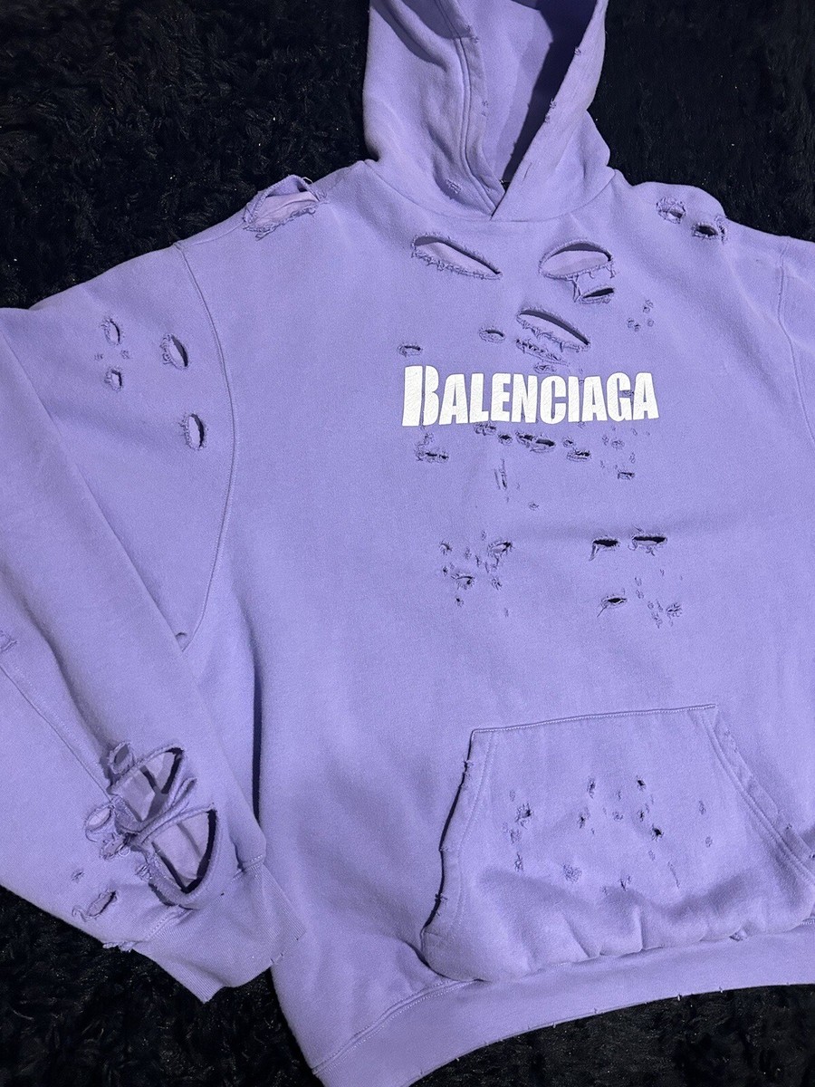 Balenciaga Caps Destroyed Hoodie | eBay Balenciaga Caps Destroyed Hoodie | eBay