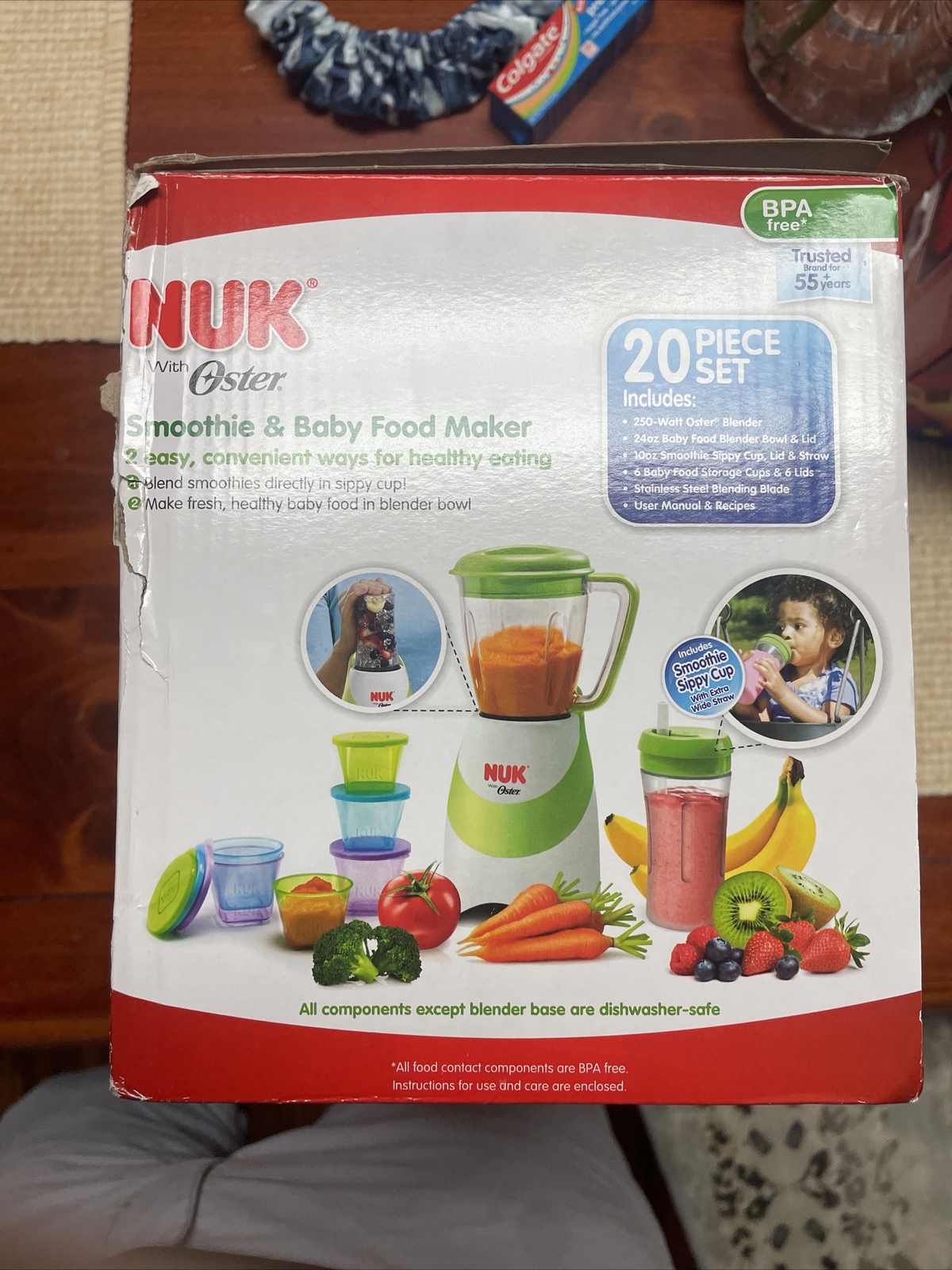 NUK with Oster Smoothie and Baby Food Maker BPA Free 20 Piece set Never
