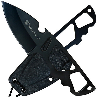 Smith & Wesson Multi Neck Knife Scheide mit Kugelkette kleines Ganzstahlmesser