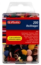 Gwoździe rozpinane herlitz, różne kolory, średnica: 9,5 mm