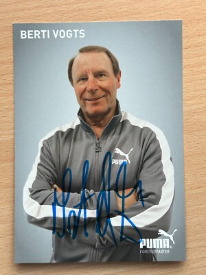 Berti Vogts Autograph Card Original Signed #S439