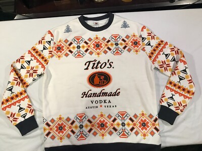 Tito's Handmade Vodka Austin Texas (Ugly) Sweater Men's Size XXL Very Nice