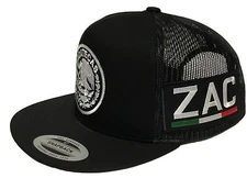 ZACATECAS MEXICO HAT 2 LOGOS  BLACK MESH SNAPBACK ADJUSTABLE NEW HAT