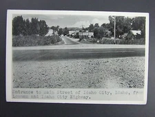 Idaho City Idaho ID Main Street Real Photo Postcard RPPC c1950