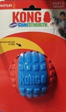 KONG CoreStrength Rattlez Ball LARGE Durable Fetch  Chew Dog Toy 3"