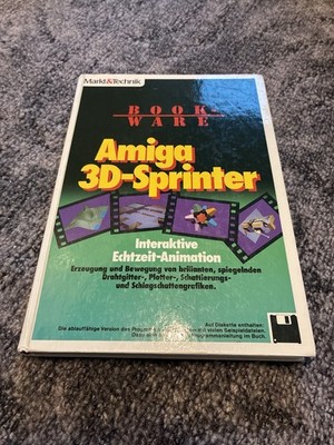 Retro Buch Commodore Amiga - AMIGA 3D-Sprinter von MARKT&TECHNIK, 2 Orig. Disk