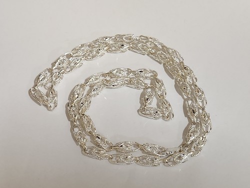 Men's Lady's 925 Silver Turkish Link Rope Chain Necklace 30in inch Long 5mm Wide - Picture 8 of 10