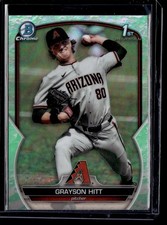 2023 2023 BOWMAN DRAFT GRAYSON HITT RC ARIZONA DIAMONDBACKS #BDC-57 LUNAR GLOW