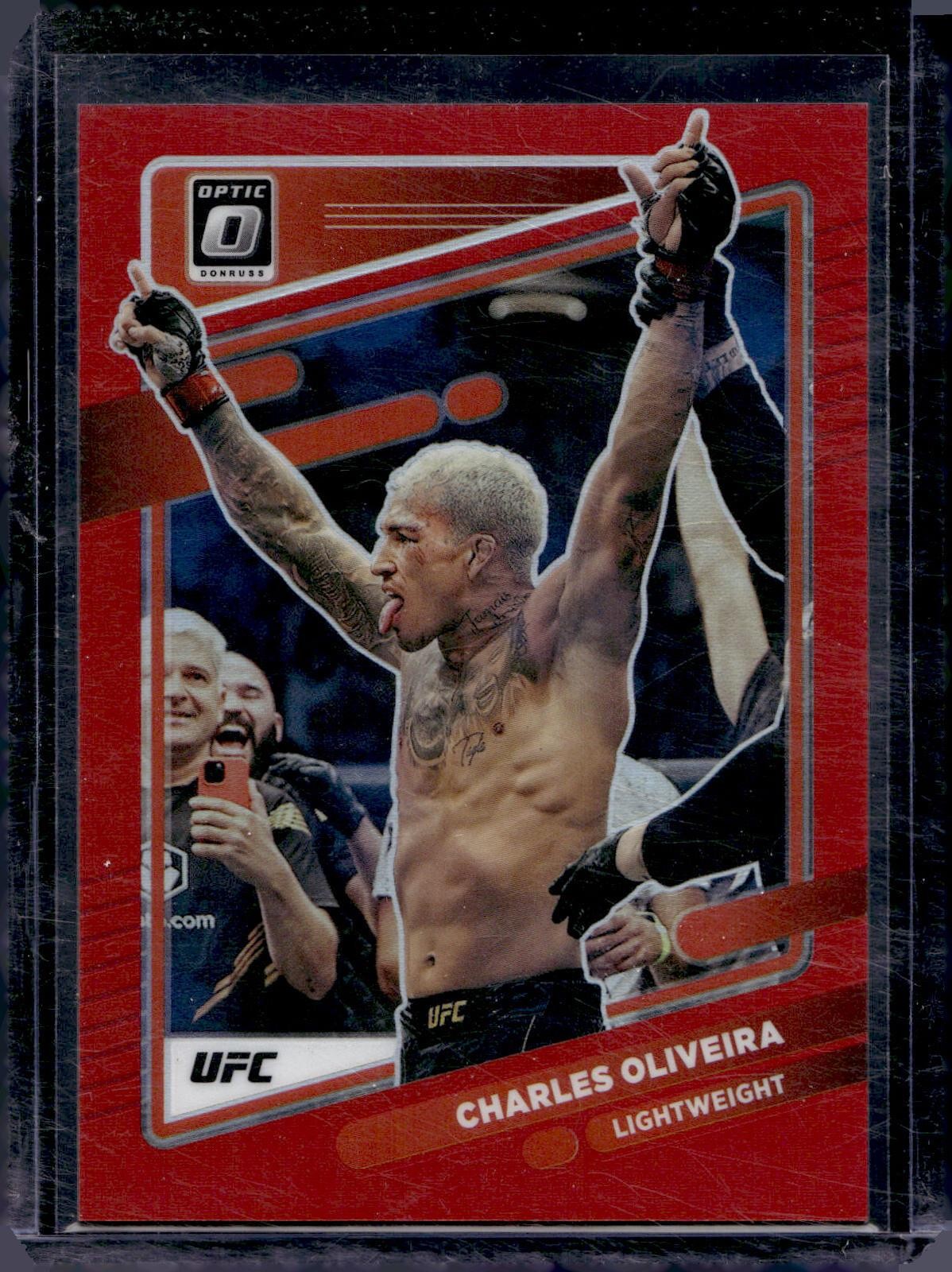 2022 Donruss Optic UFC #88 Charles Oliveira Red #/199