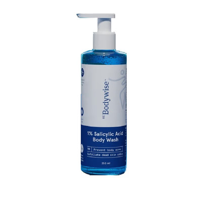 Be Bodywise 1% Salicylic Acid Body Wash Treats Body Acne & Strawberry Skin 250ml