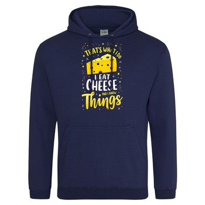 Lustiger Kapuzenpullover Käsewissen Erwachsene That's What I Do I Eat Cheese and I Know...