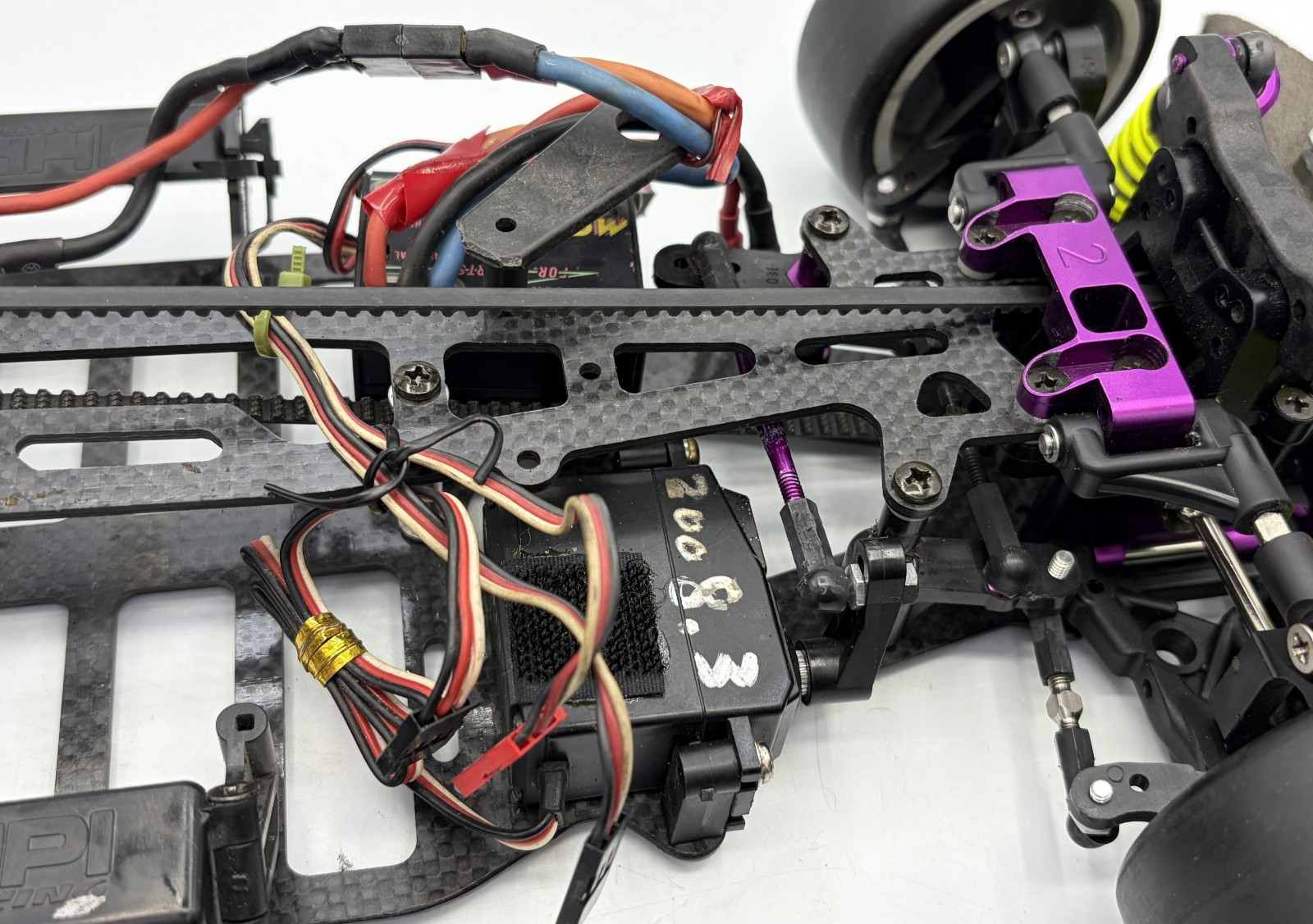 For parts HPI RS4 PRO2 carbon chassis with ESC and motor
